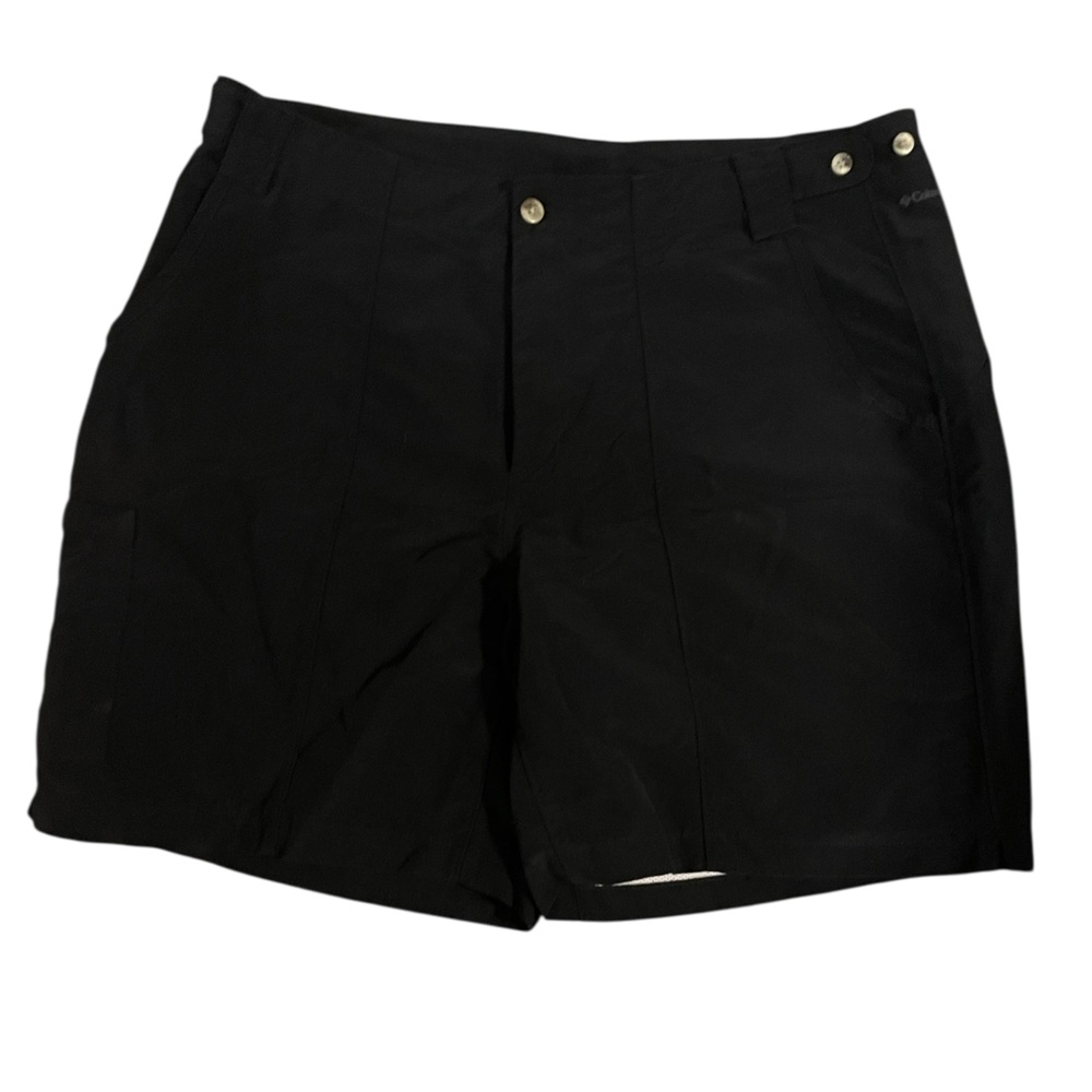 Columbia Women’s Leslie Falls Long Shorts II Black Size 8 / Large Hiking Outdoor - Picture 2 of 8